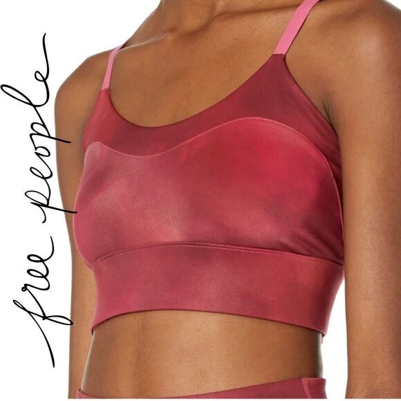 Nwt Free People FP Movement Reversible Beat The Heat Bra Wild Raspberry/Fig XS - Picture 1 of 7